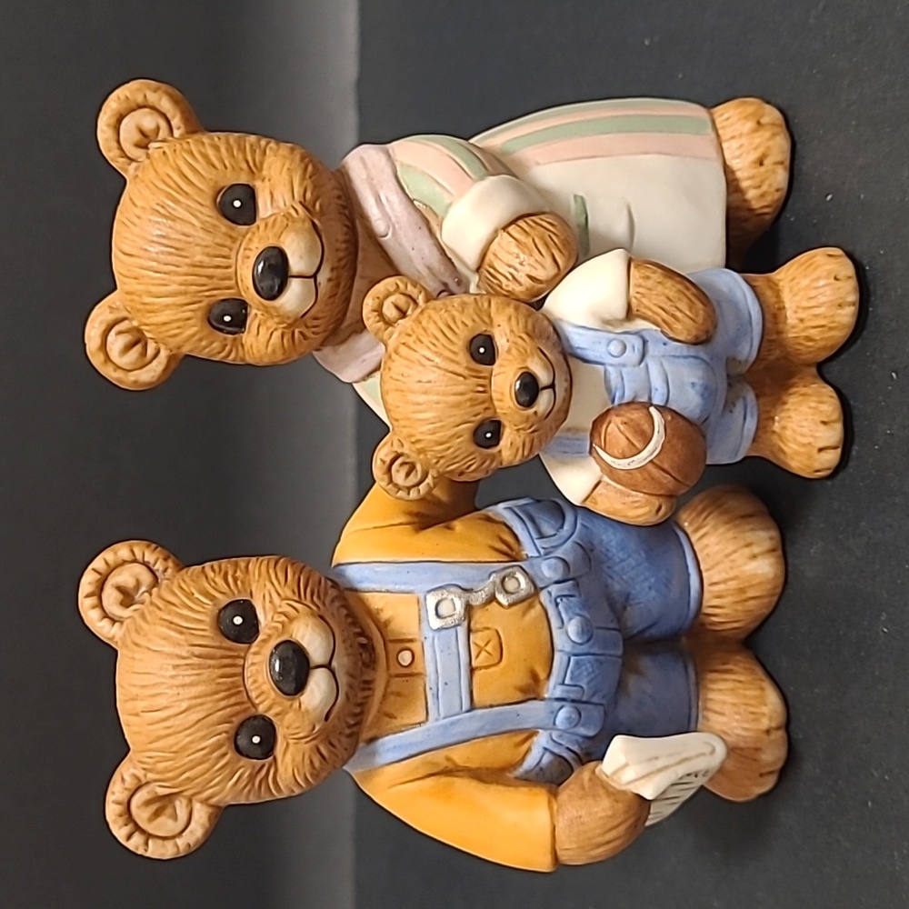Set of 2 Homco Family Bears